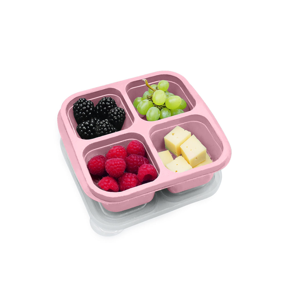 Melii 4-Compartment Meal Prep Containers - Blush/Ivory/Berry