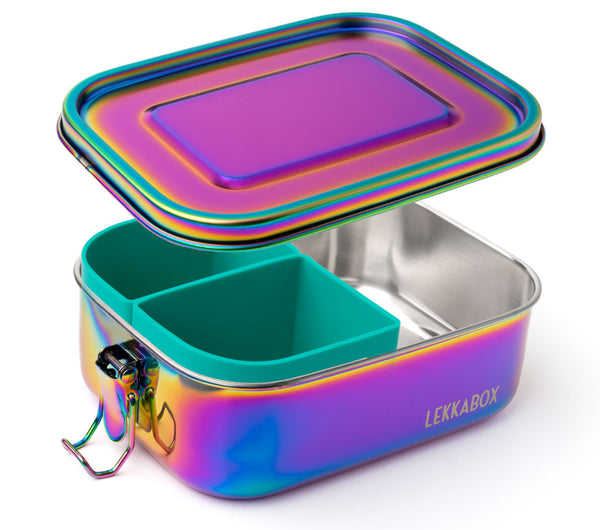 LEKKABOX Safe Rainbow 800ml  - Stainless Steel Lunchbox
