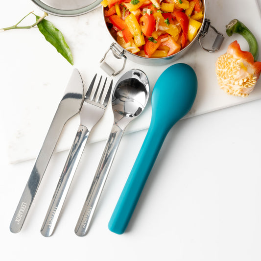 LEKKABOX Pocket Travel cutlery with case - Ocean