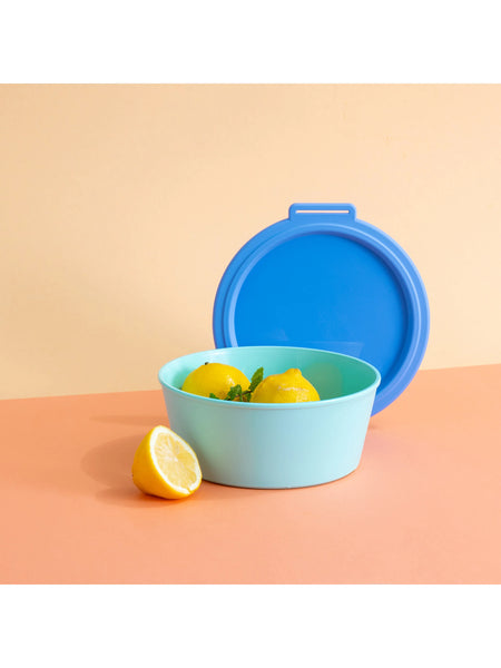 Bowl with lid NORA 1.3 l Blue/Green