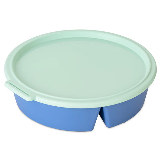 Divided Bowl with lid NORA BOX 1.1l Blue / Green