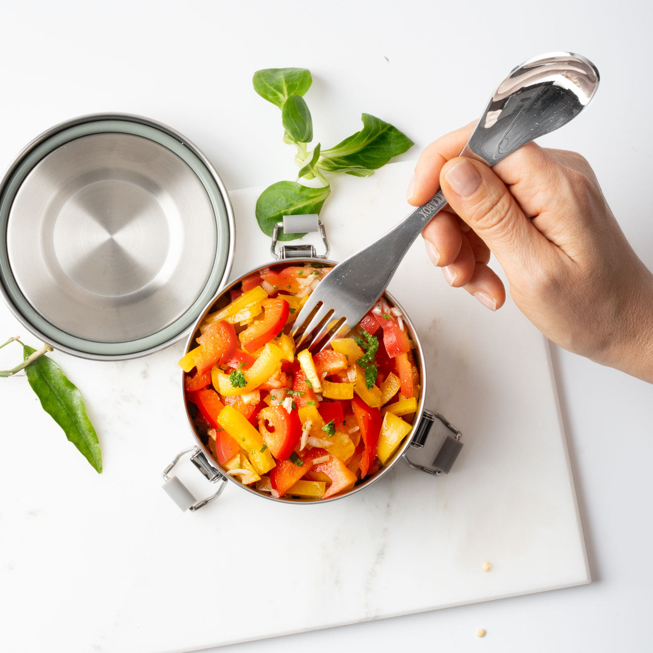 Lekkabox Stainless steel spork 19cm