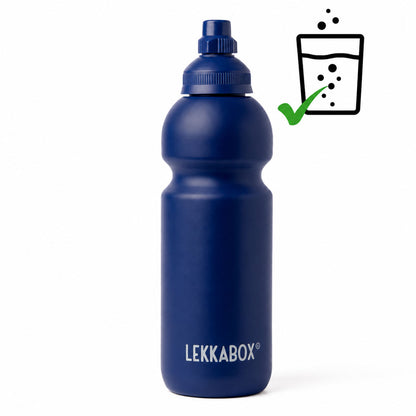 LEKKABOX Bubble - Carbonated Drink bottle 600ml Blue