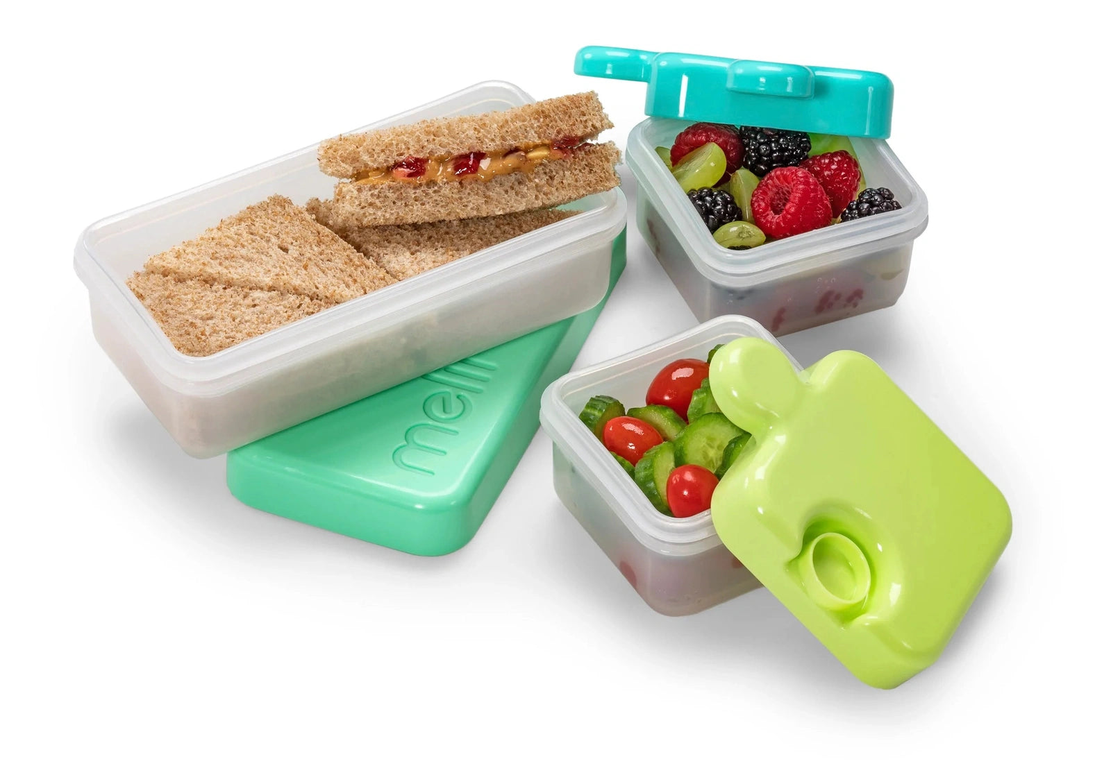Melii Puzzle Container - Lime/Blue/Green