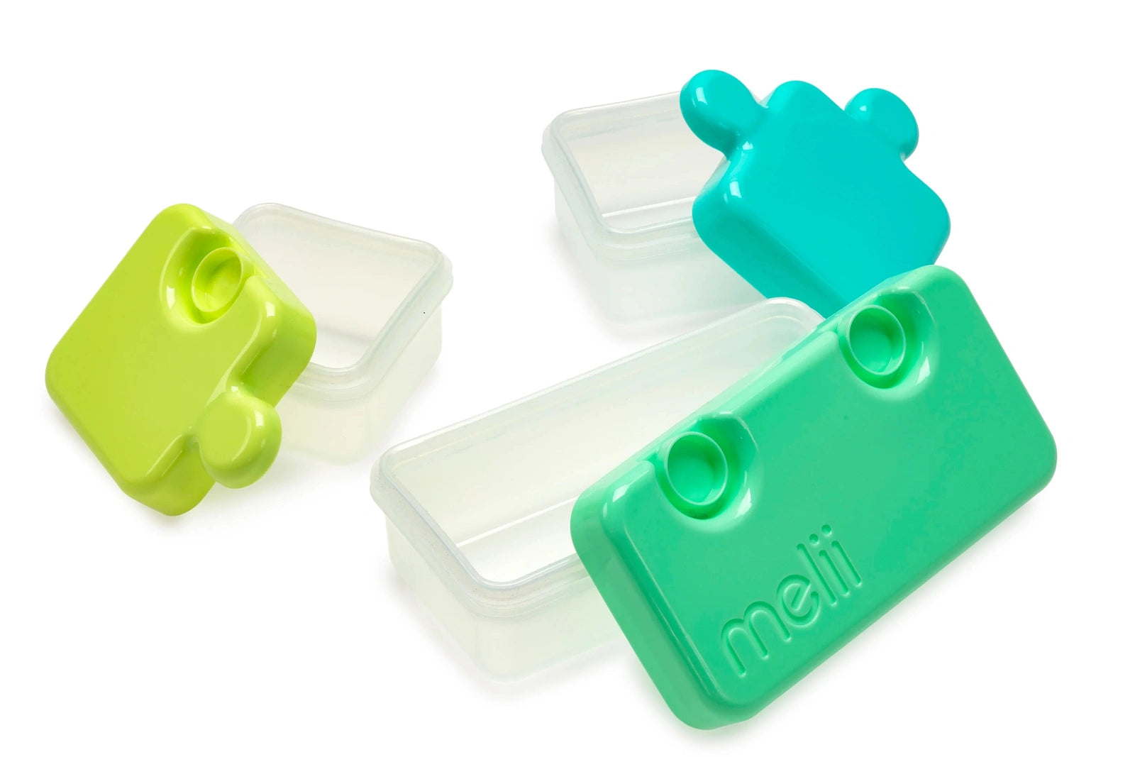 Melii Puzzle Container - Lime/Blue/Green