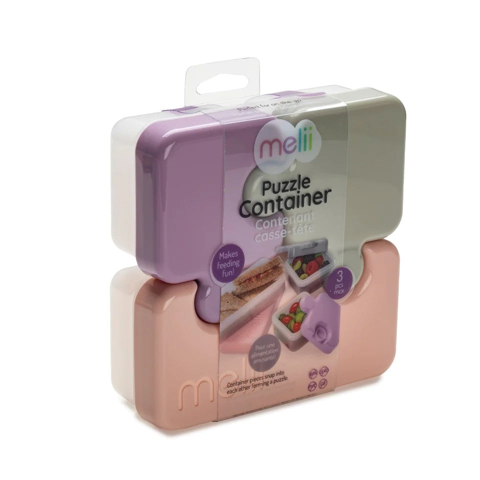 Melii Puzzle Container - Pink/Purple/Grey