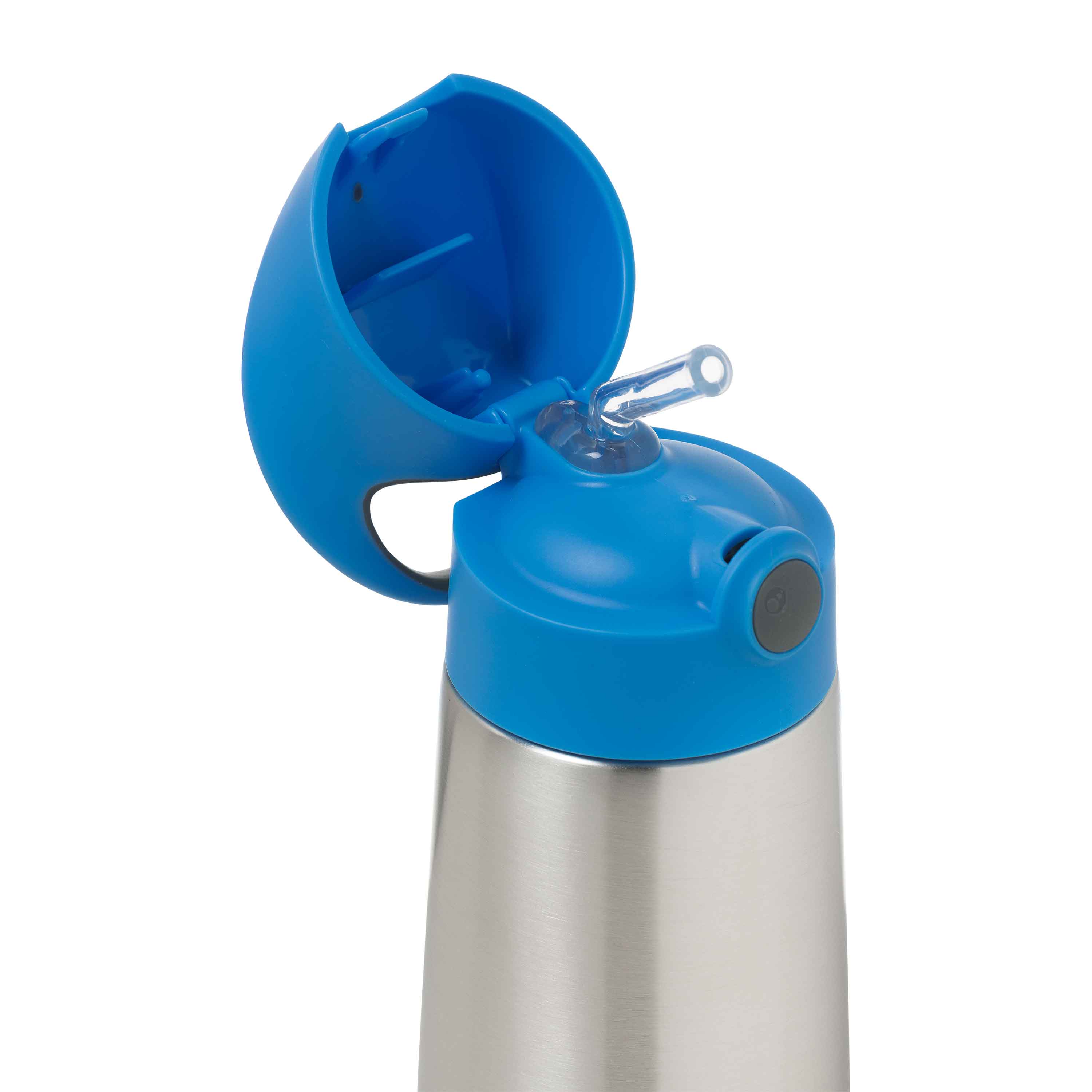 b.box Insulated Straw Bottle 350ml – Blue Slate – vanillamummy.com