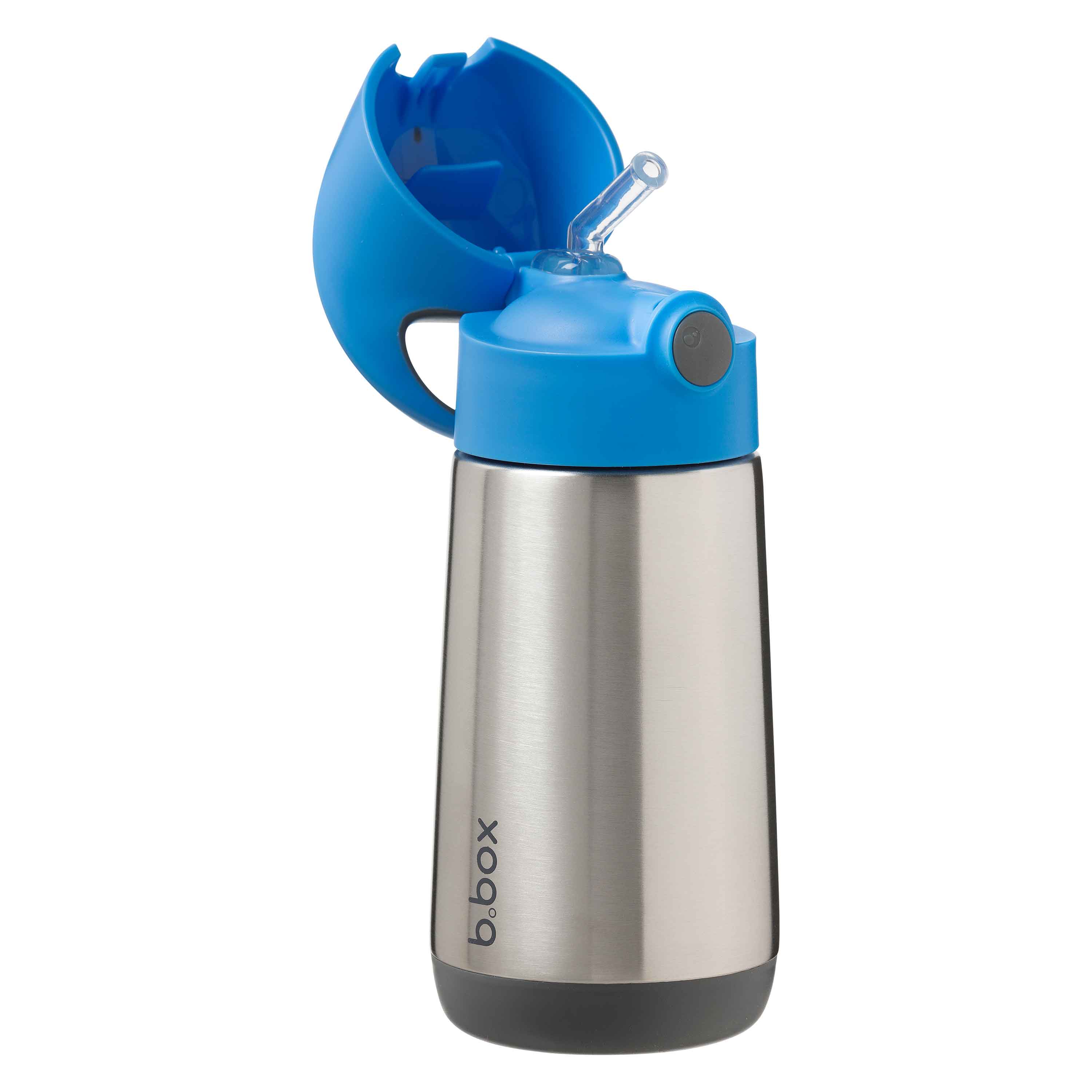 b.box Insulated Straw Bottle 350ml – Blue Slate – vanillamummy.com
