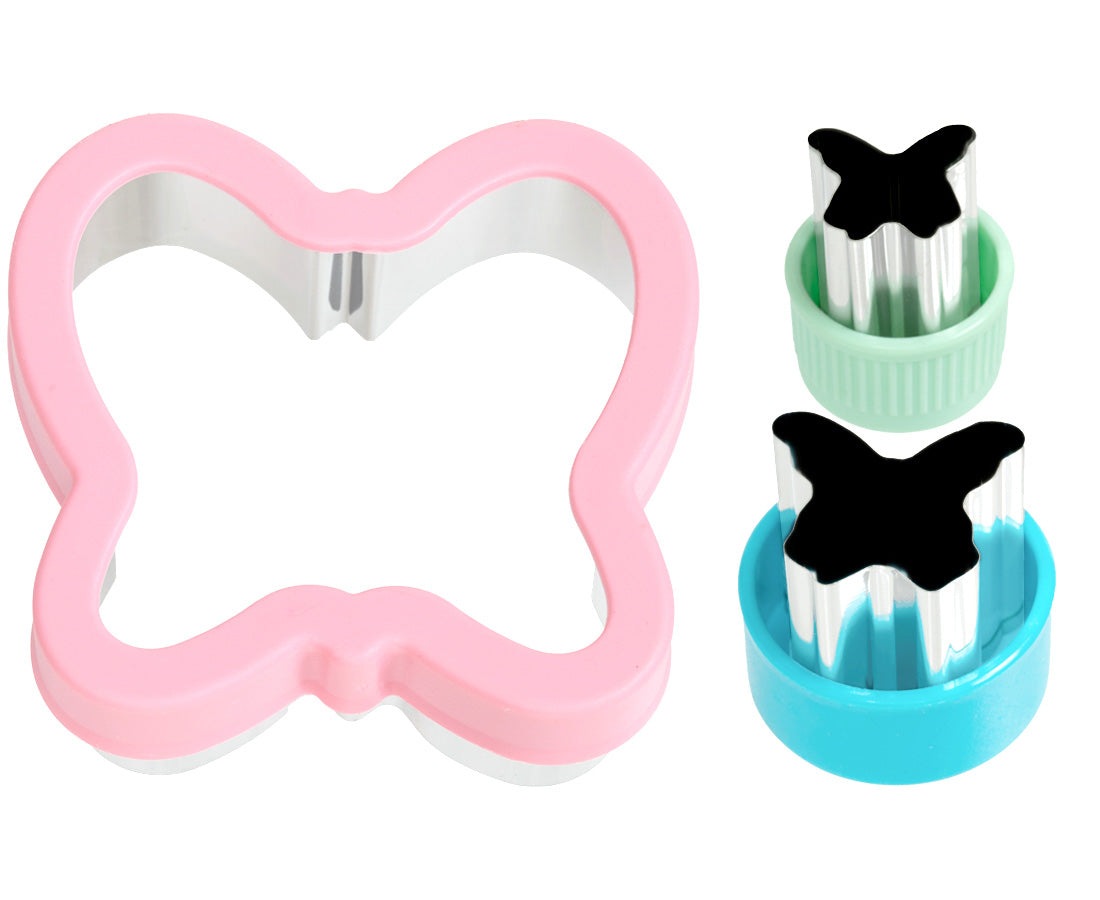 Stainless steel Sandwich Cutter Butterfly - set of 3