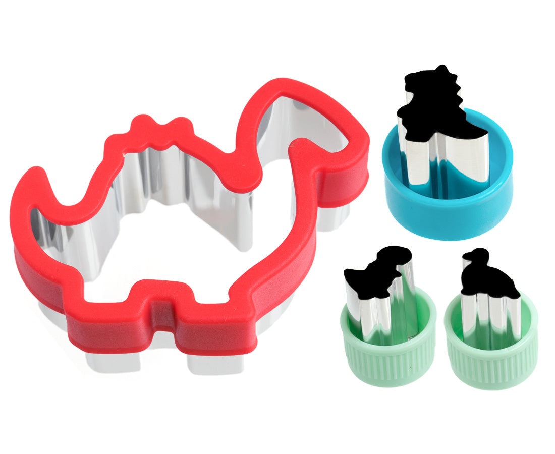 Stainless steel Sandwich Cutter Dino - set of 4