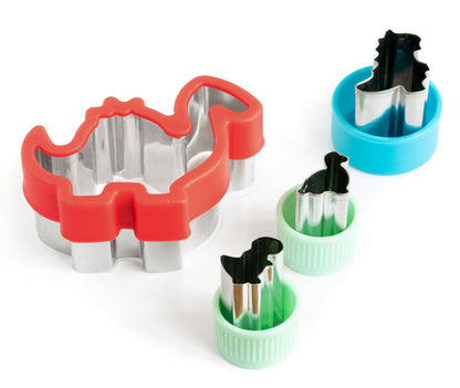 Stainless steel Sandwich Cutter Dino - set of 4