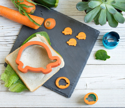 Stainless steel Sandwich Cutter Tortoise - set of 3