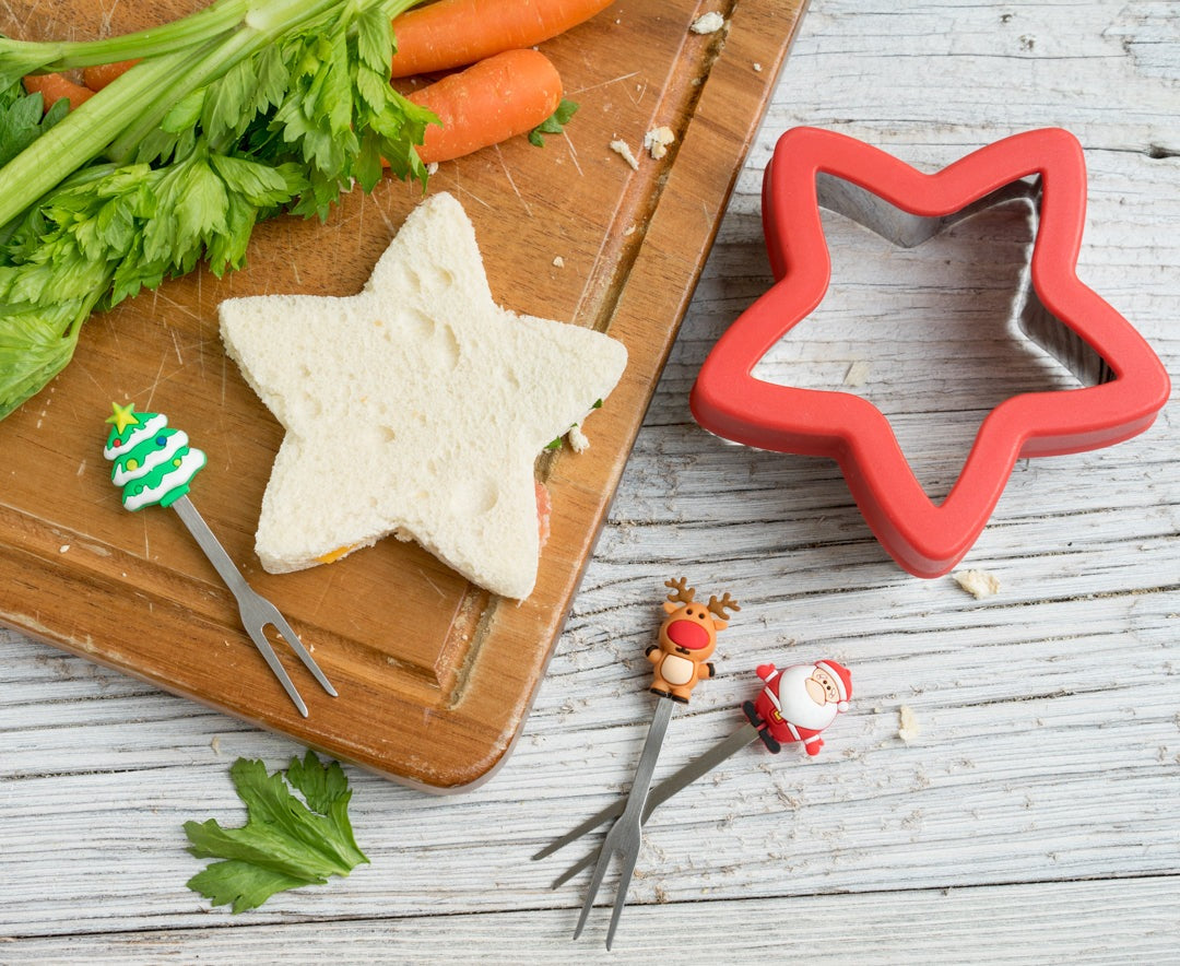 Stainless steel Sandwich Cutter Star - set of 3