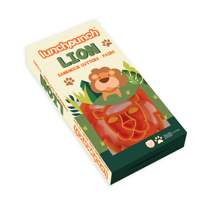Lunch Punch Sandwich Cutter Lion - set of 2