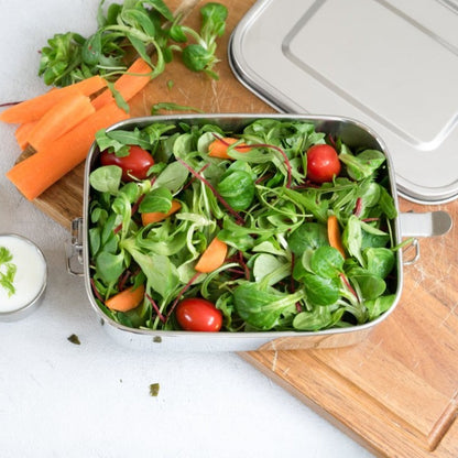 LEKKABOX Safe 1 Compartment, 1000ml. Stainless Steel Lunchbox.