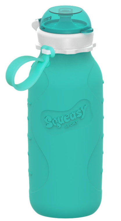 Squeasy Gear Sport, 440ml - Foldable drinking bottle, Aqua