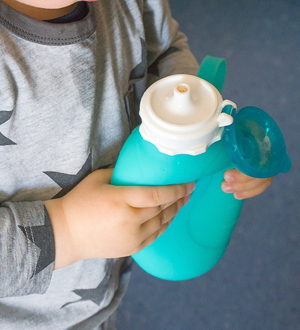 Squeasy Gear Sport, 440ml - Foldable drinking bottle, Aqua