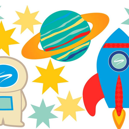 Waterproof lunch box sticker - Space