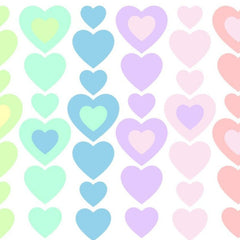Waterproof lunch box sticker - Hearts Candy