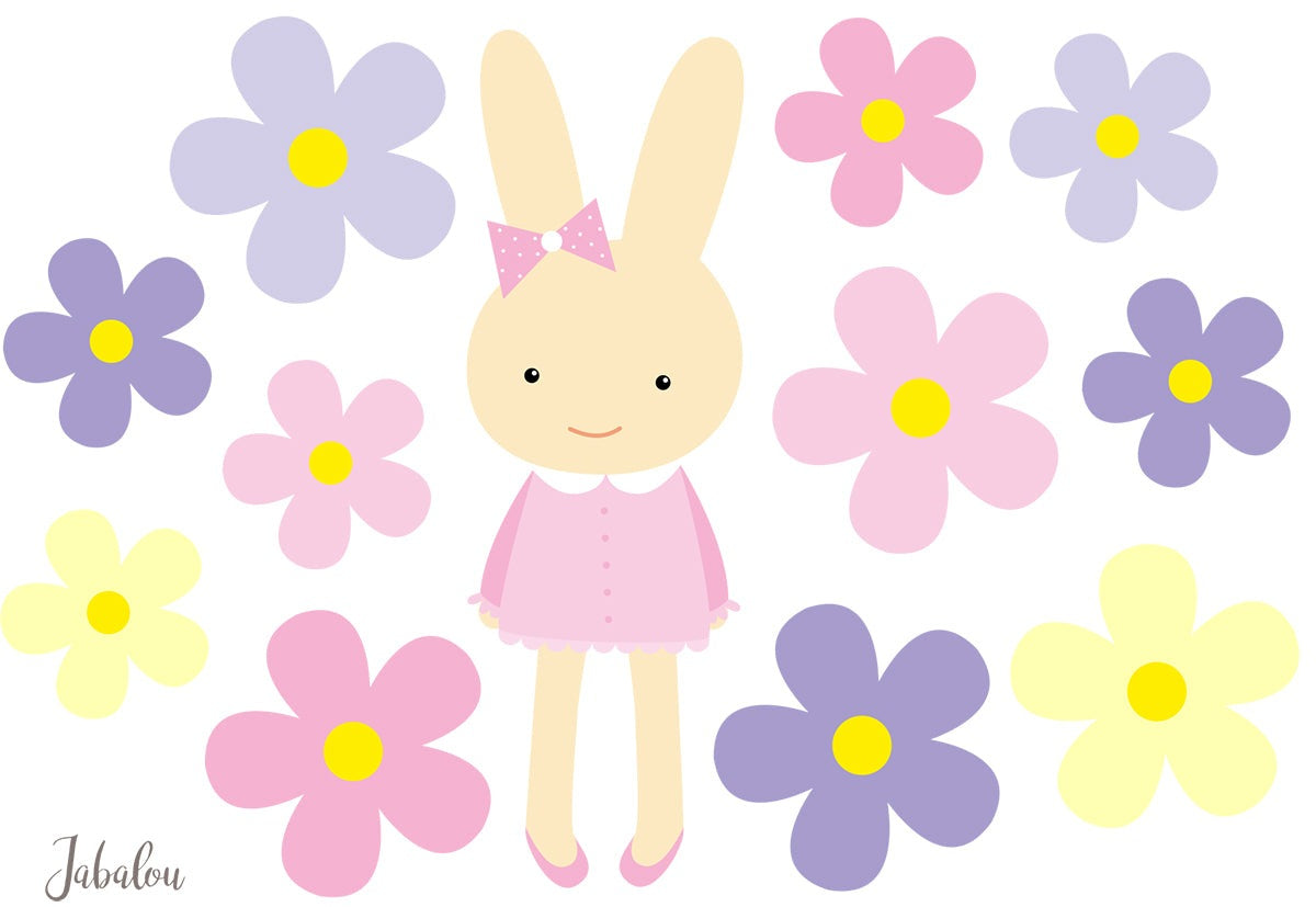 Waterproof lunch box sticker - Bunny