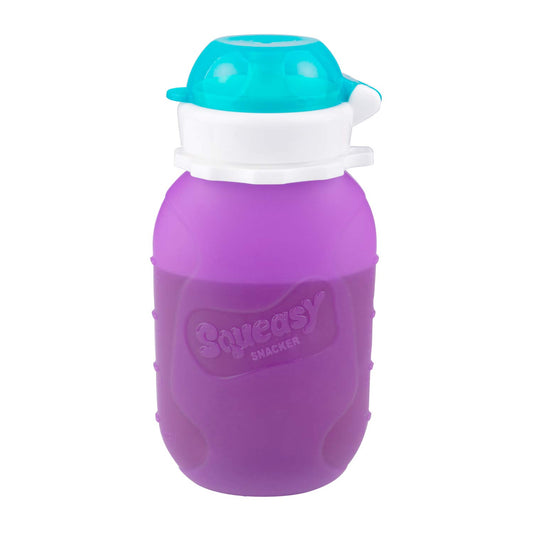 Squeasy Snacker, 180ml - reusable pouch purple