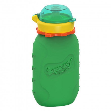 Squeasy Snacker, 180ml - reusable pouch green